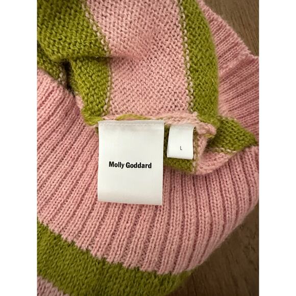 Molly Goddard Rose Striped Wool Sweater Sleeveless Vest I L - Picture 8 of 10